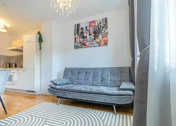 Apartment Stylish 1br & 1living In *